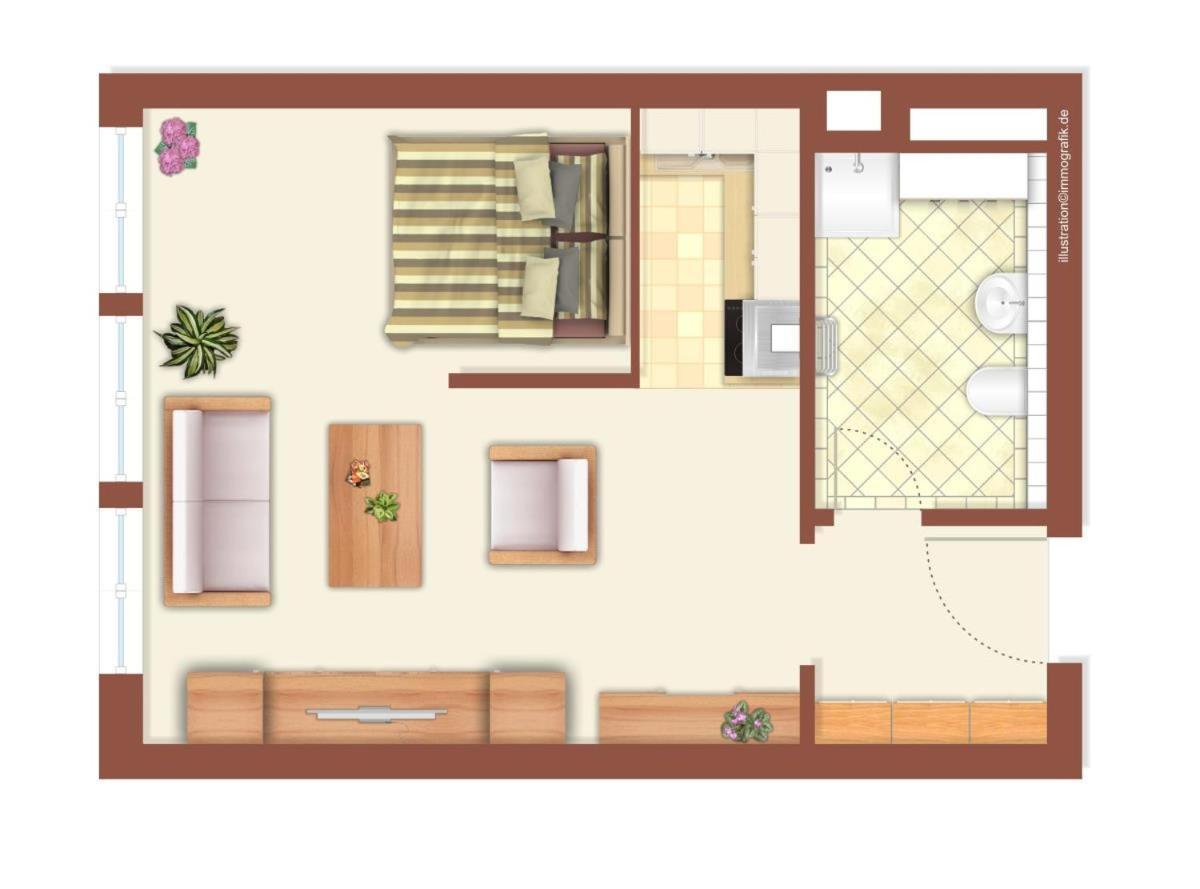 Apartment Seaside, Direkt An Der Promenade Rostock